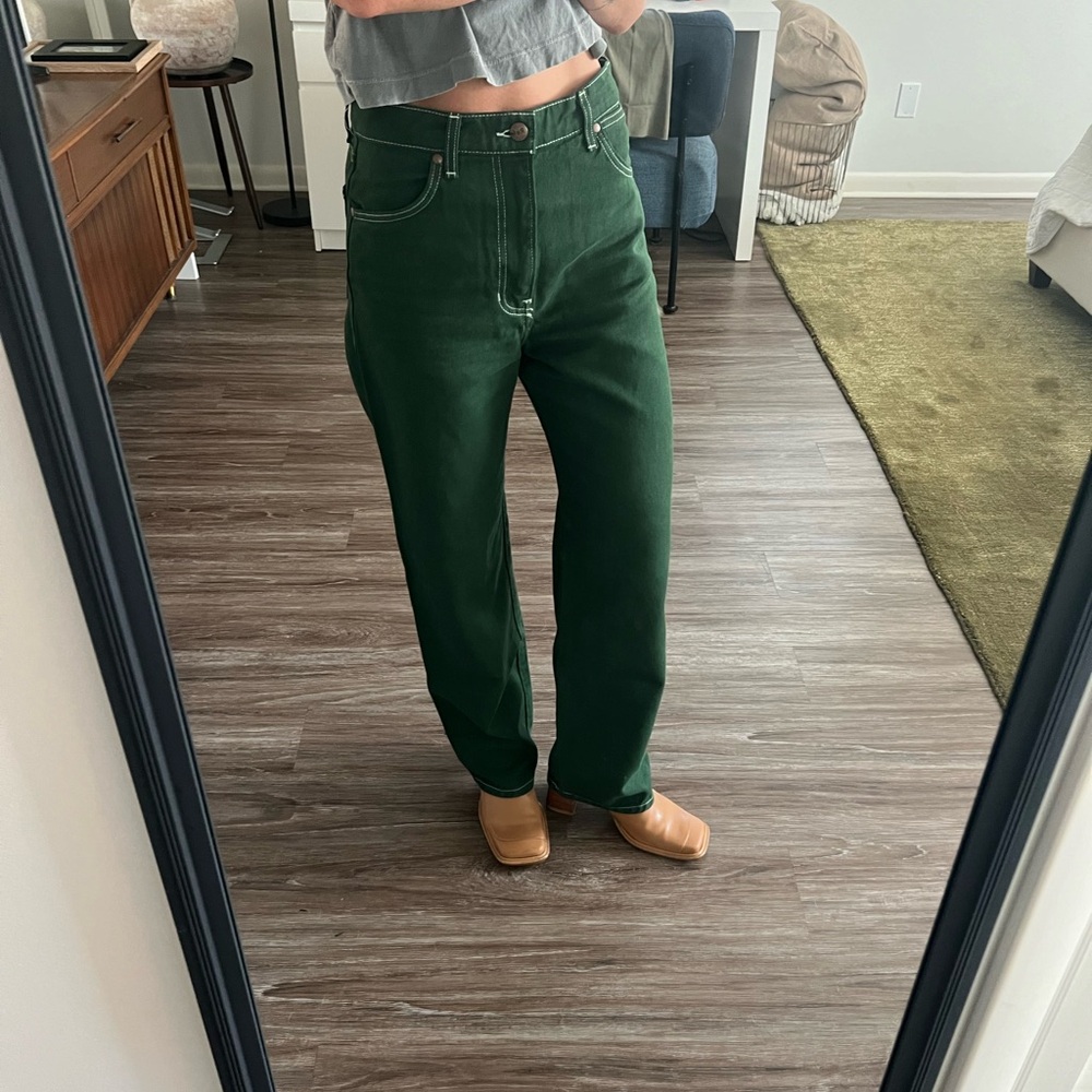 Women's Green canvas pants
